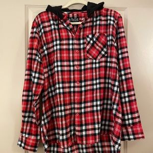 Hooded flannel